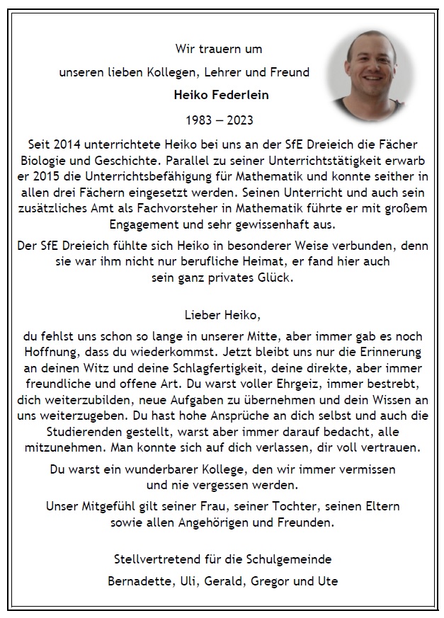 Heiko Federlein Kollegium sfe3e